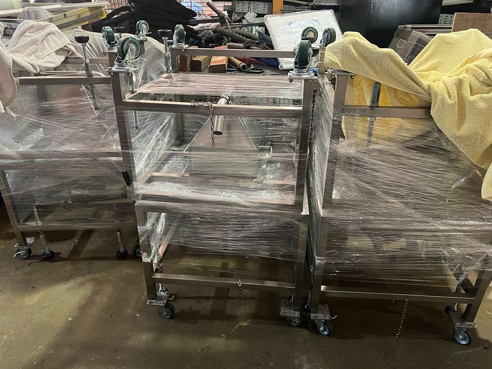 Custom stainless trolley frame