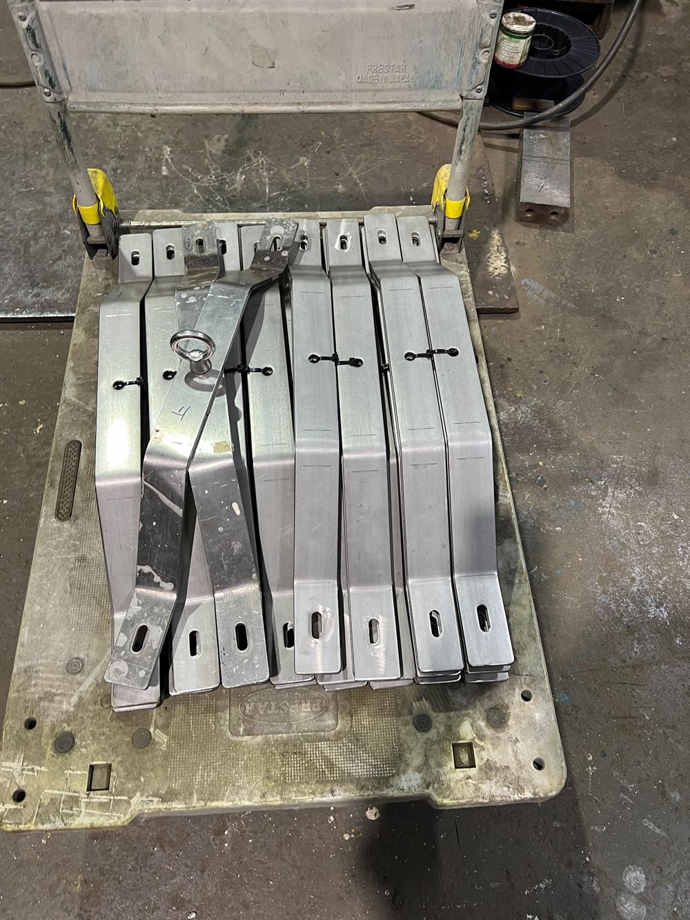 Laser-cut stainless panel